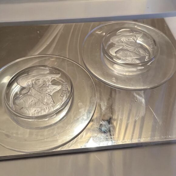 2 1969 Val St Lambert Old Masters Collection Crystal Plates Vincent Van Gogh - Picture 2 of 3